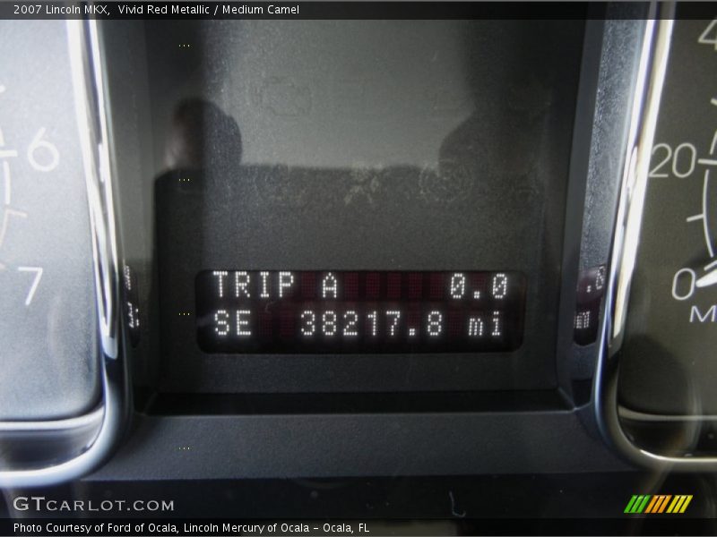 Vivid Red Metallic / Medium Camel 2007 Lincoln MKX