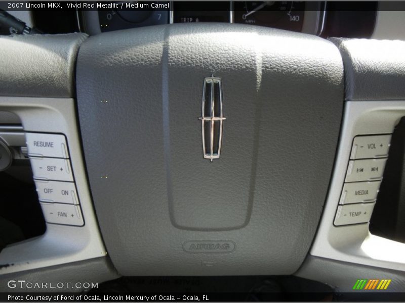 Vivid Red Metallic / Medium Camel 2007 Lincoln MKX