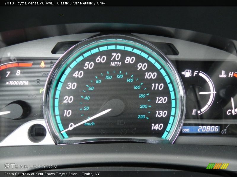Classic Silver Metallic / Gray 2010 Toyota Venza V6 AWD