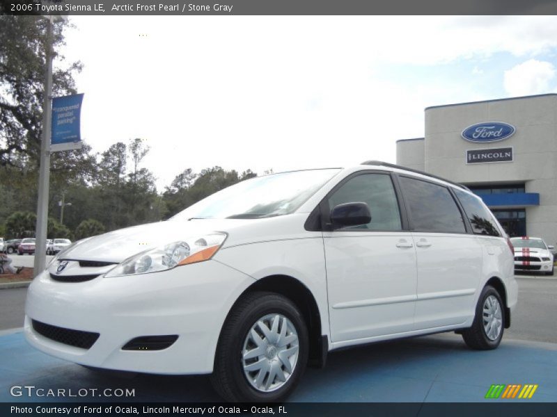 Arctic Frost Pearl / Stone Gray 2006 Toyota Sienna LE