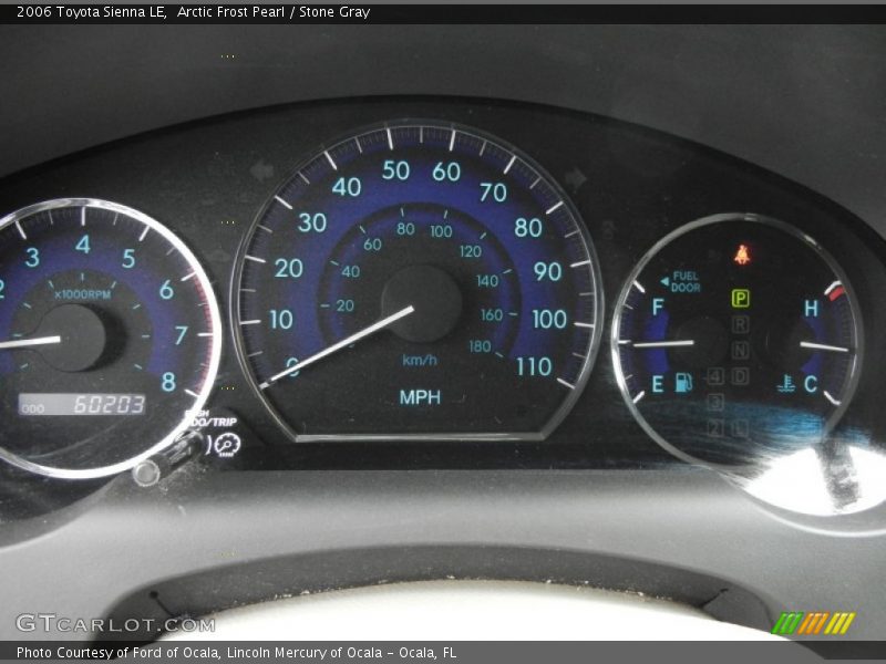 Arctic Frost Pearl / Stone Gray 2006 Toyota Sienna LE