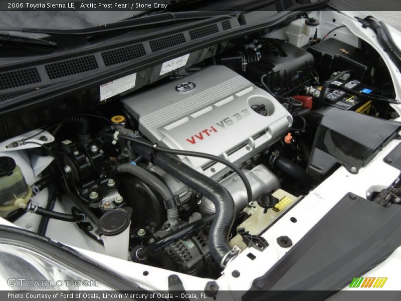 Arctic Frost Pearl / Stone Gray 2006 Toyota Sienna LE