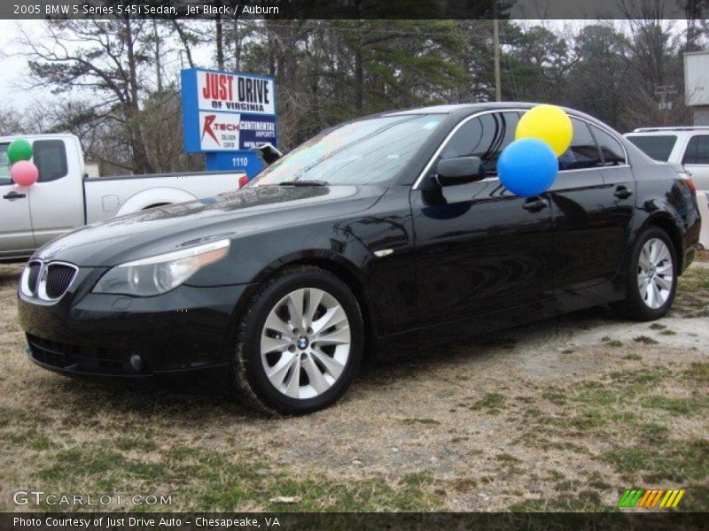 Jet Black / Auburn 2005 BMW 5 Series 545i Sedan