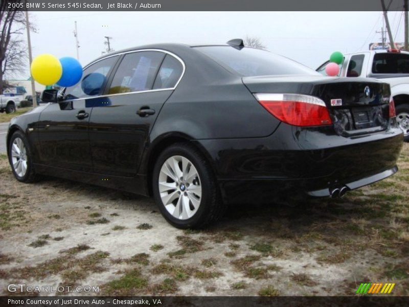 Jet Black / Auburn 2005 BMW 5 Series 545i Sedan