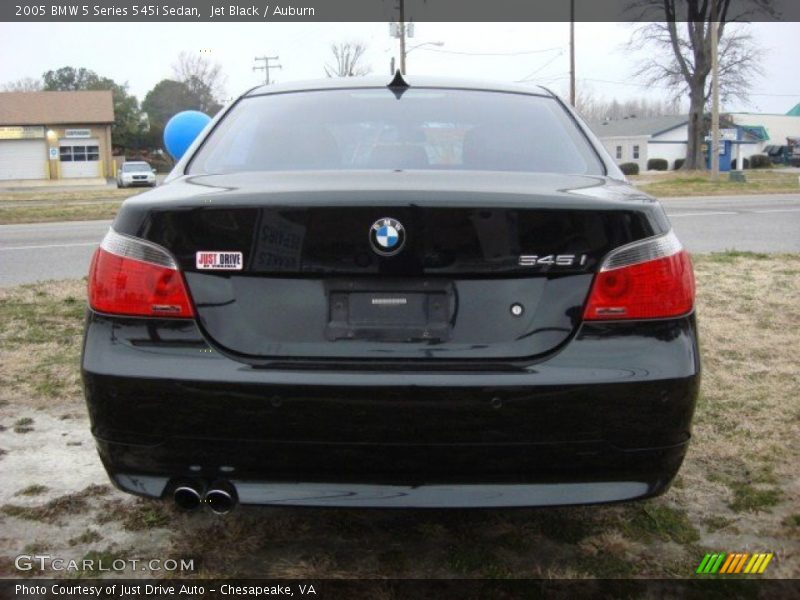 Jet Black / Auburn 2005 BMW 5 Series 545i Sedan