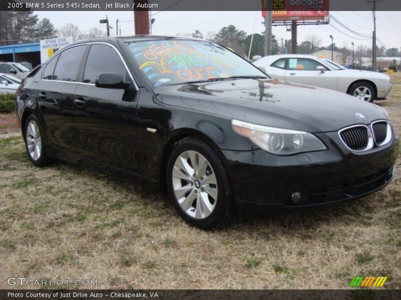 Jet Black / Auburn 2005 BMW 5 Series 545i Sedan