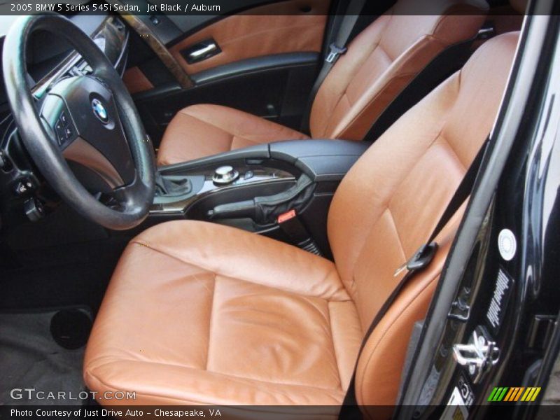 Jet Black / Auburn 2005 BMW 5 Series 545i Sedan