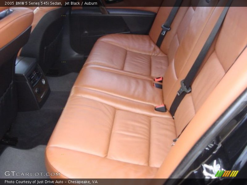 Jet Black / Auburn 2005 BMW 5 Series 545i Sedan