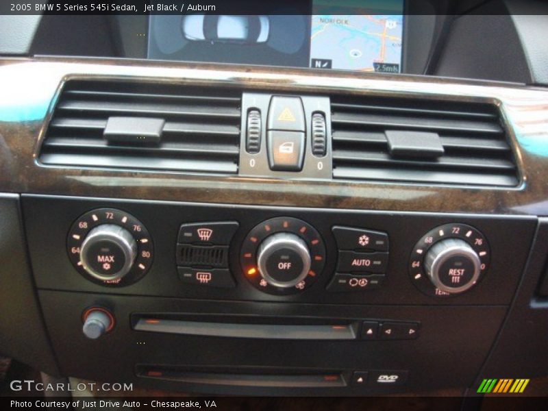 Jet Black / Auburn 2005 BMW 5 Series 545i Sedan