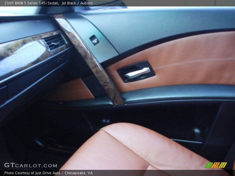 Jet Black / Auburn 2005 BMW 5 Series 545i Sedan