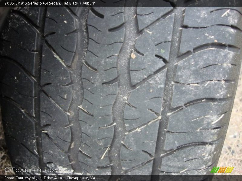 Jet Black / Auburn 2005 BMW 5 Series 545i Sedan