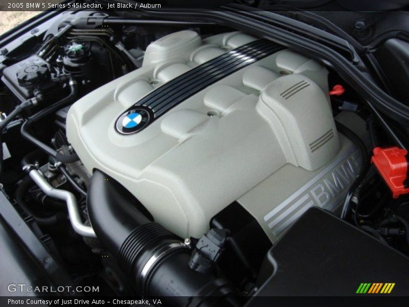 Jet Black / Auburn 2005 BMW 5 Series 545i Sedan