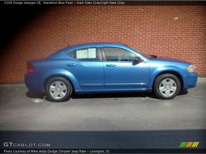 Marathon Blue Pearl / Dark Slate Gray/Light Slate Gray 2008 Dodge Avenger SE