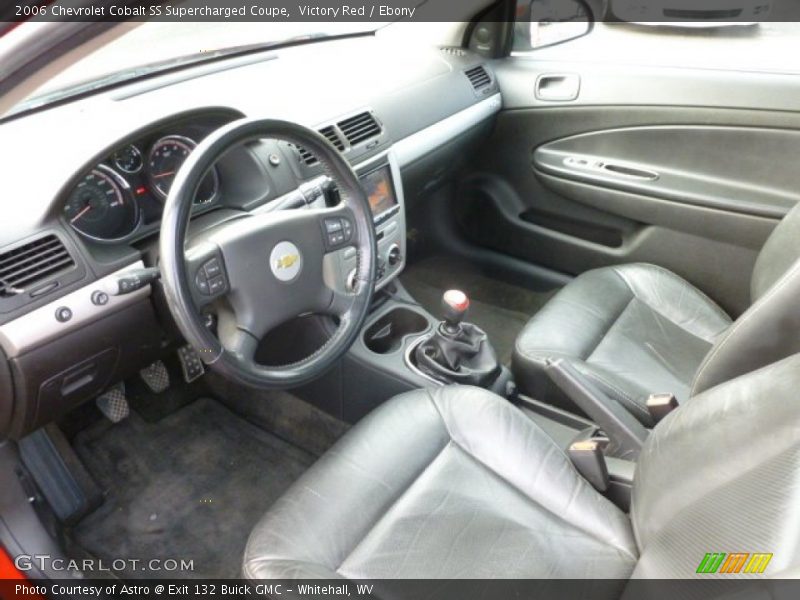 Ebony Interior - 2006 Cobalt SS Supercharged Coupe 