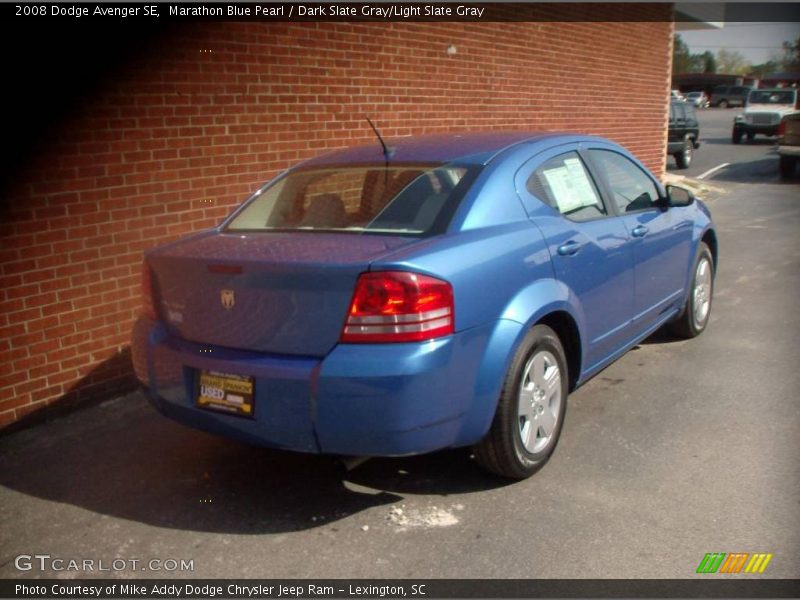 Marathon Blue Pearl / Dark Slate Gray/Light Slate Gray 2008 Dodge Avenger SE