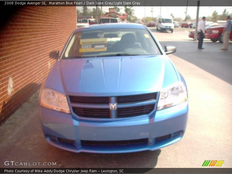 Marathon Blue Pearl / Dark Slate Gray/Light Slate Gray 2008 Dodge Avenger SE