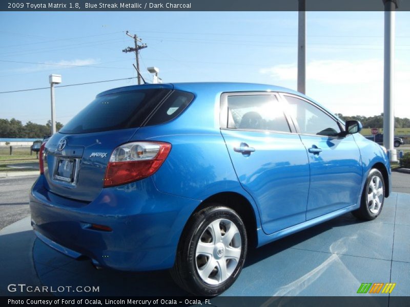 Blue Streak Metallic / Dark Charcoal 2009 Toyota Matrix 1.8