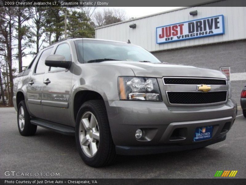 Graystone Metallic / Ebony 2009 Chevrolet Avalanche LT