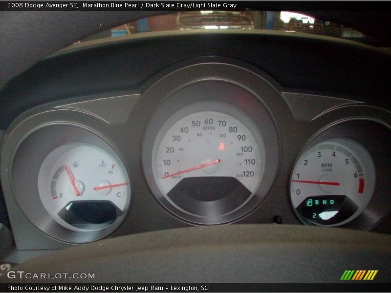 Marathon Blue Pearl / Dark Slate Gray/Light Slate Gray 2008 Dodge Avenger SE
