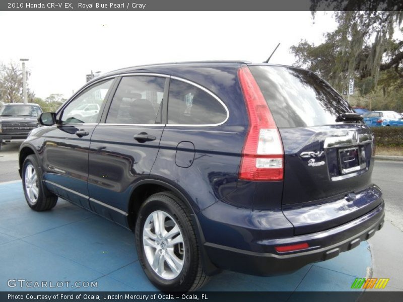 Royal Blue Pearl / Gray 2010 Honda CR-V EX