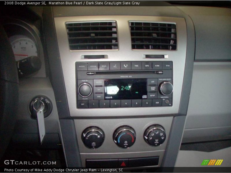Marathon Blue Pearl / Dark Slate Gray/Light Slate Gray 2008 Dodge Avenger SE