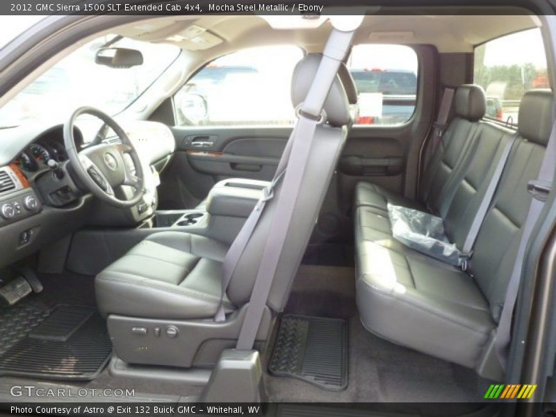  2012 Sierra 1500 SLT Extended Cab 4x4 Ebony Interior