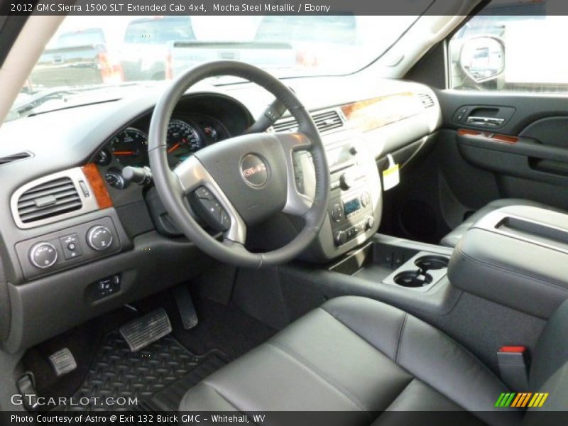  2012 Sierra 1500 SLT Extended Cab 4x4 Ebony Interior