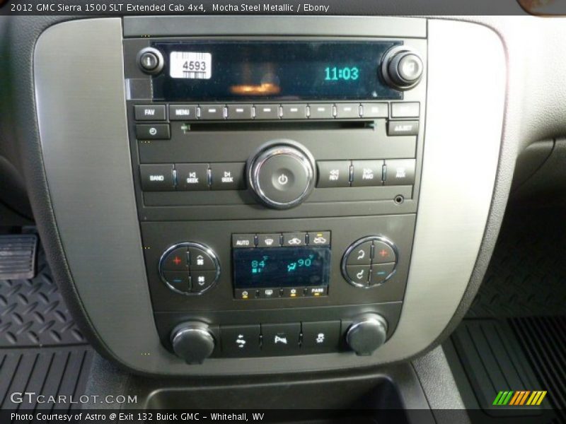 Controls of 2012 Sierra 1500 SLT Extended Cab 4x4