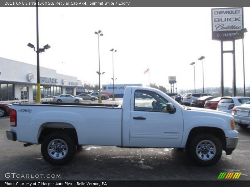 Summit White / Ebony 2011 GMC Sierra 1500 SLE Regular Cab 4x4