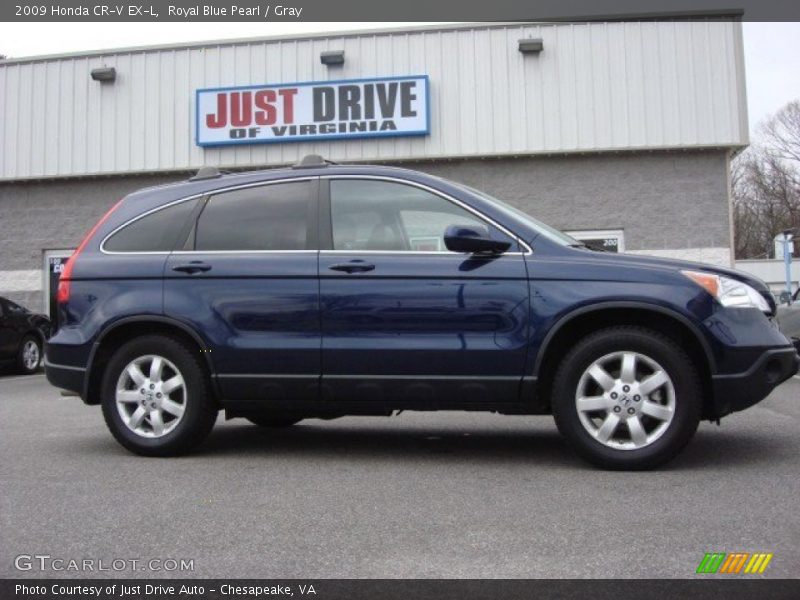Royal Blue Pearl / Gray 2009 Honda CR-V EX-L