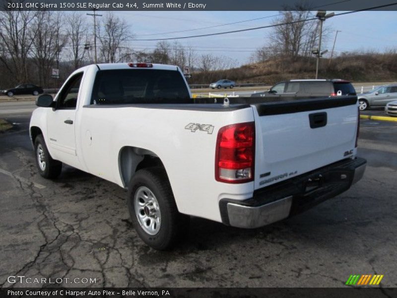 Summit White / Ebony 2011 GMC Sierra 1500 SLE Regular Cab 4x4