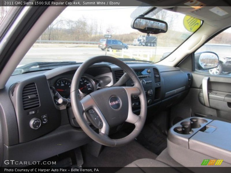 Summit White / Ebony 2011 GMC Sierra 1500 SLE Regular Cab 4x4