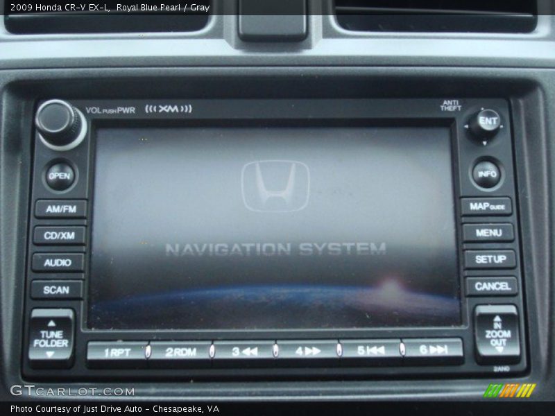 Royal Blue Pearl / Gray 2009 Honda CR-V EX-L