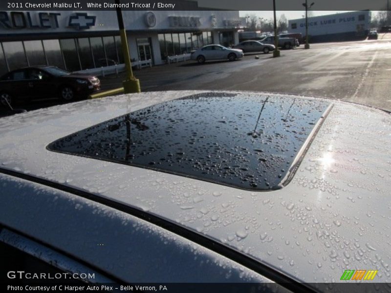 White Diamond Tricoat / Ebony 2011 Chevrolet Malibu LT