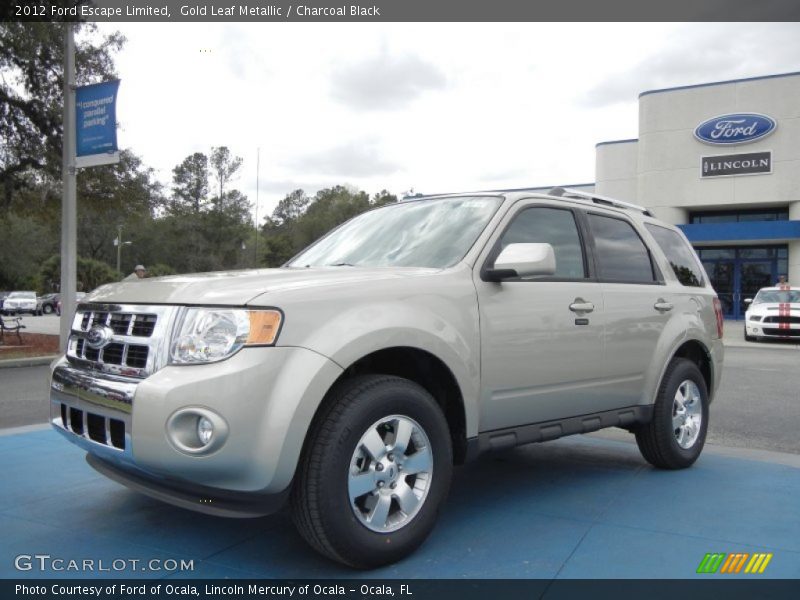 Gold Leaf Metallic / Charcoal Black 2012 Ford Escape Limited