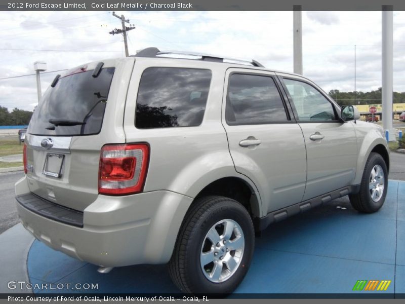 Gold Leaf Metallic / Charcoal Black 2012 Ford Escape Limited
