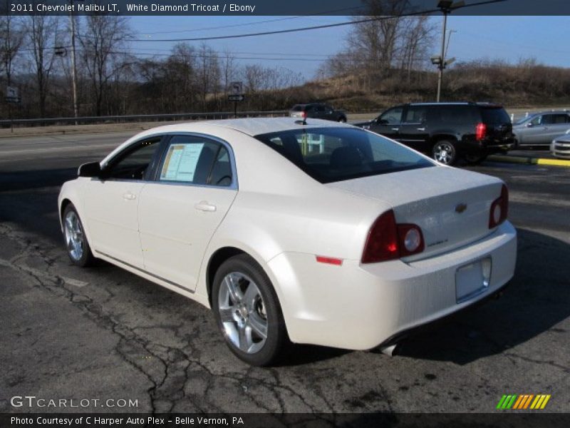 White Diamond Tricoat / Ebony 2011 Chevrolet Malibu LT
