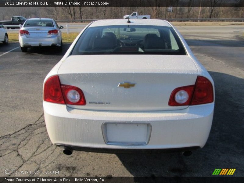 White Diamond Tricoat / Ebony 2011 Chevrolet Malibu LT