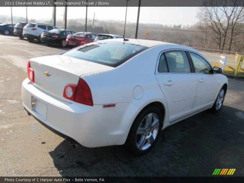 White Diamond Tricoat / Ebony 2011 Chevrolet Malibu LT