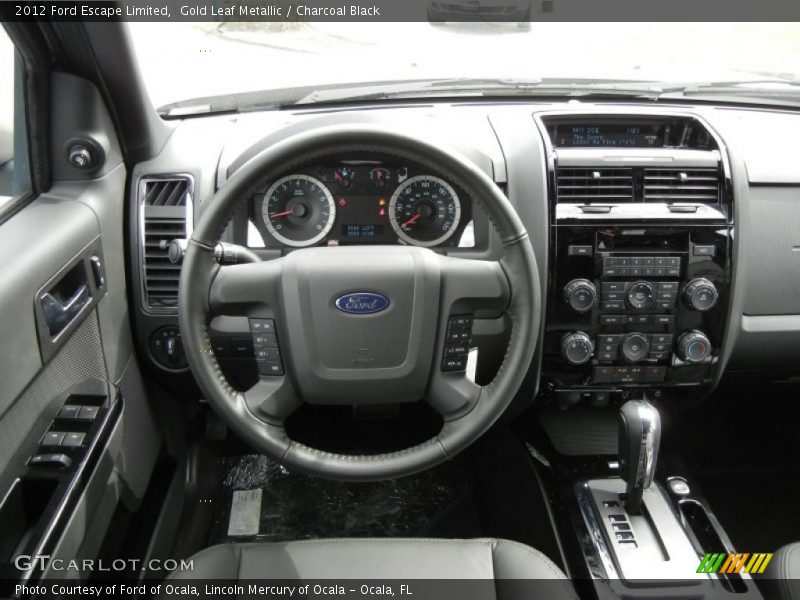 Gold Leaf Metallic / Charcoal Black 2012 Ford Escape Limited