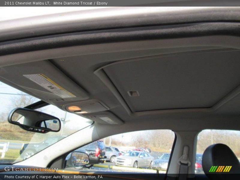 White Diamond Tricoat / Ebony 2011 Chevrolet Malibu LT