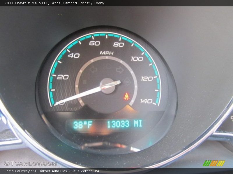 White Diamond Tricoat / Ebony 2011 Chevrolet Malibu LT