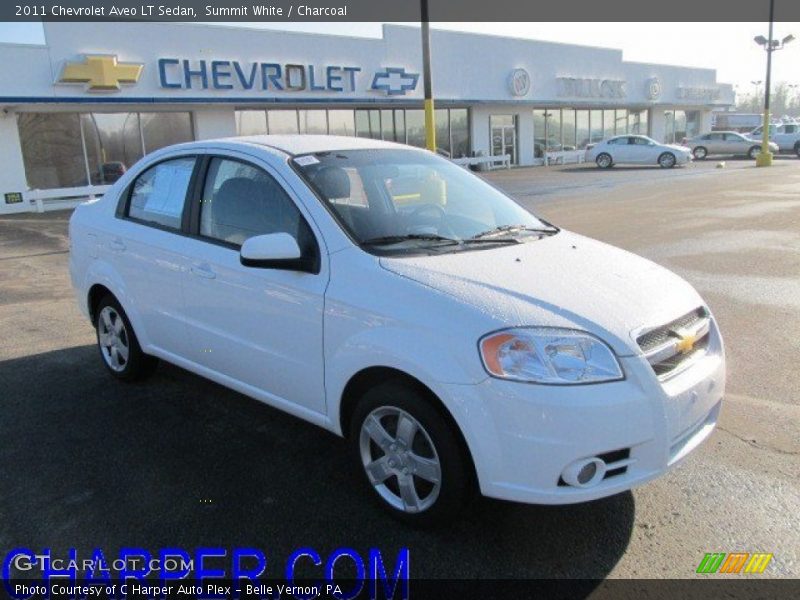 Summit White / Charcoal 2011 Chevrolet Aveo LT Sedan