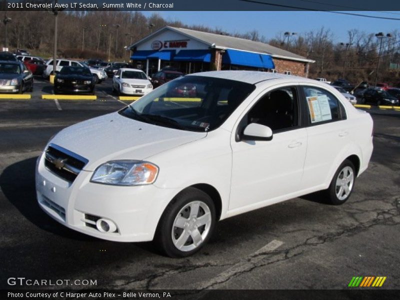 Summit White / Charcoal 2011 Chevrolet Aveo LT Sedan