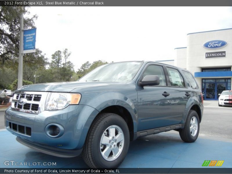 Steel Blue Metallic / Charcoal Black 2012 Ford Escape XLS