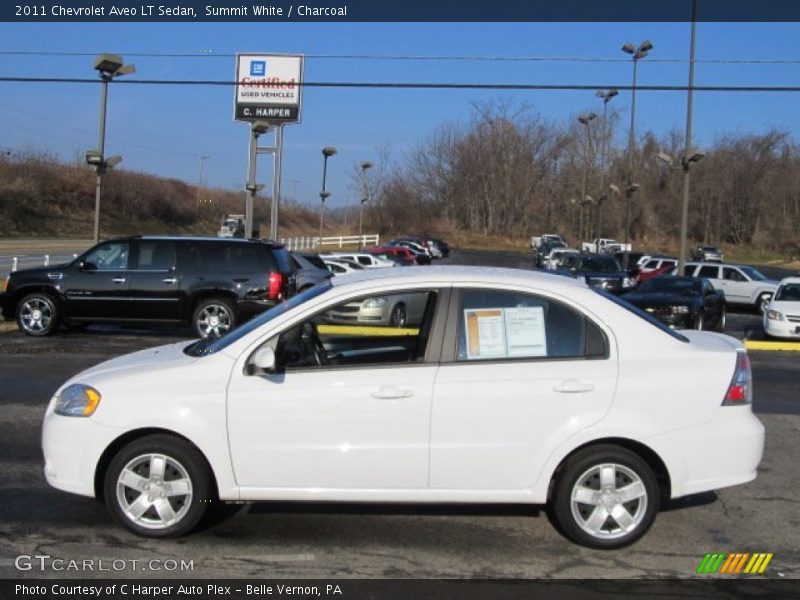 Summit White / Charcoal 2011 Chevrolet Aveo LT Sedan