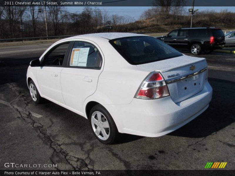 Summit White / Charcoal 2011 Chevrolet Aveo LT Sedan