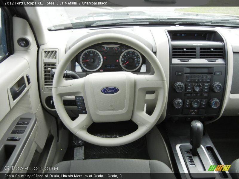 Steel Blue Metallic / Charcoal Black 2012 Ford Escape XLS