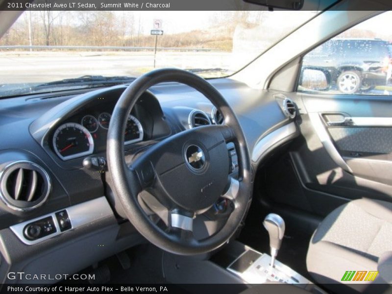Summit White / Charcoal 2011 Chevrolet Aveo LT Sedan