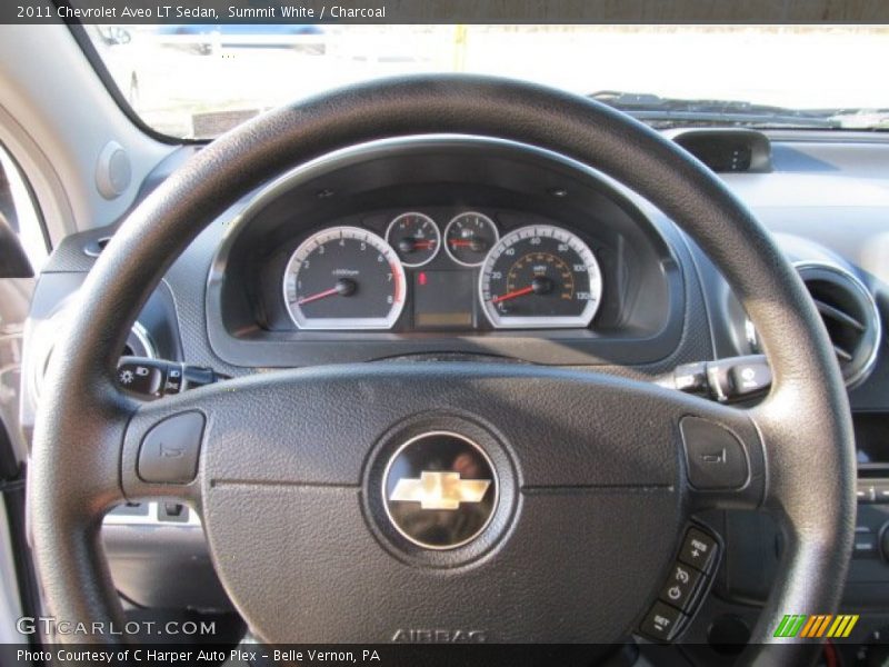 Summit White / Charcoal 2011 Chevrolet Aveo LT Sedan